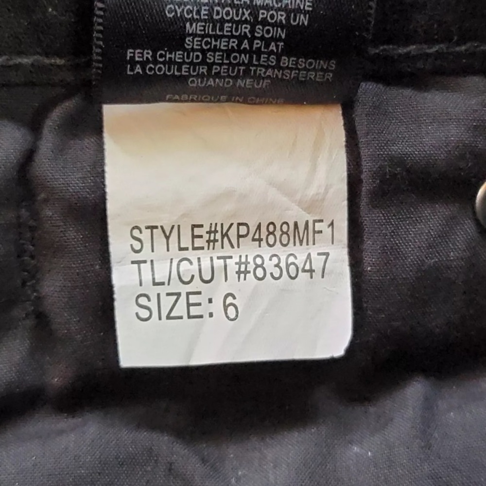 KUT from the Kloth Diana Skinny Jeans Black Pants Size 6 Womens Stretch - Picture 12 of 15